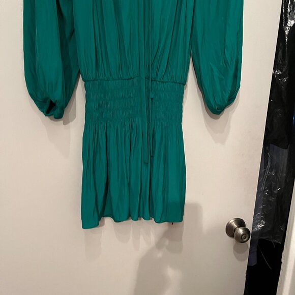✨ Ramy Brook Paris Dress – NWT Green‎ Drop Waist Dress (Size Small) – Style 4783 - Picture 9 of 10